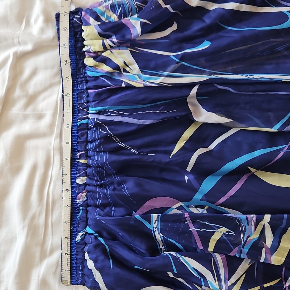 Multicolor Blue Maxi Skirt - Picture 8 of 13